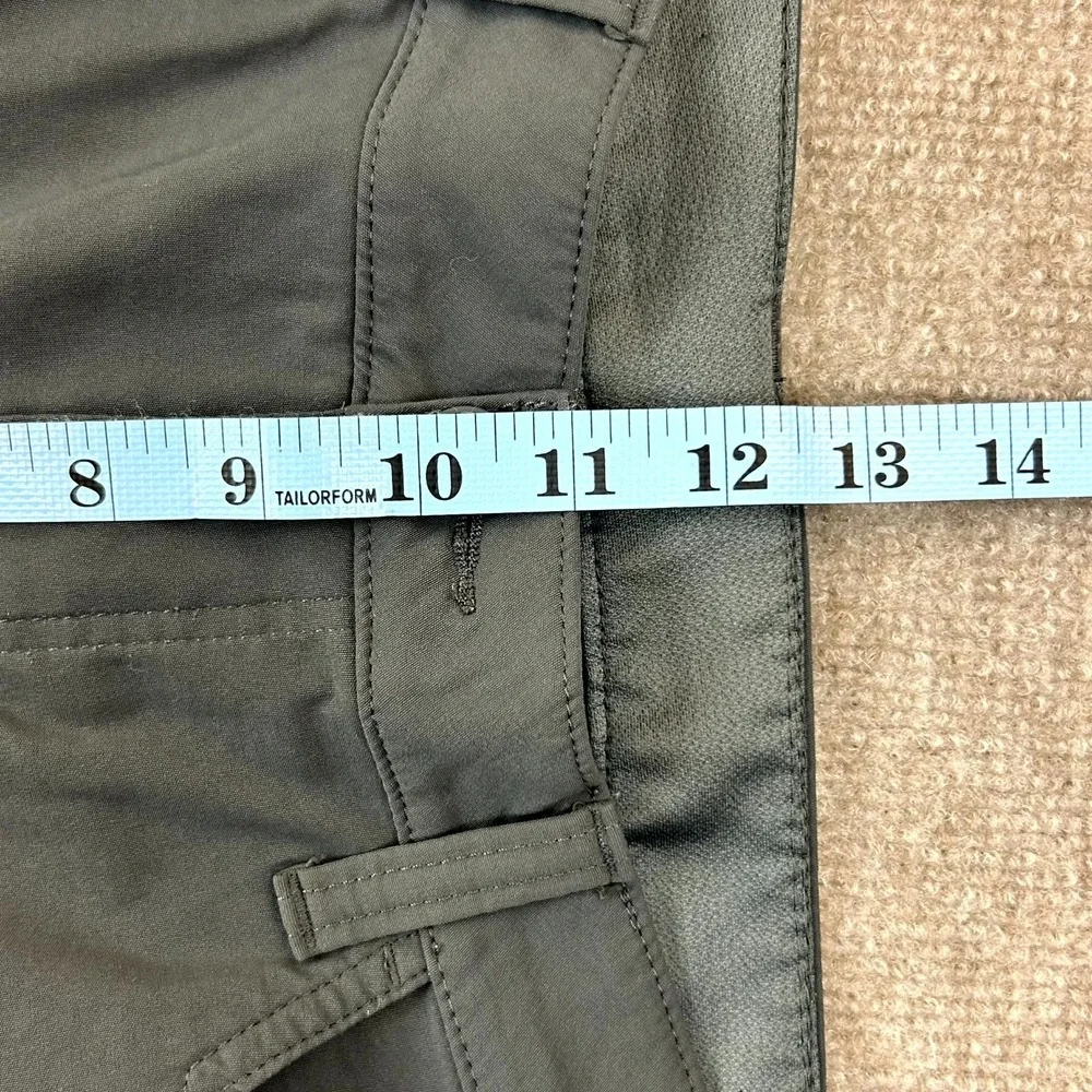 Eddie Bauer Rainier Tech Shorts Mens 32‎ Black Hybrid Chino Performance Stretch